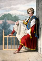 A Veli egy oldala – XII. tábla, Lemercier metszete a „Voyage à Athens et a à Constantinople” című könyvből, írta és illusztrálta Dupre, 1828
